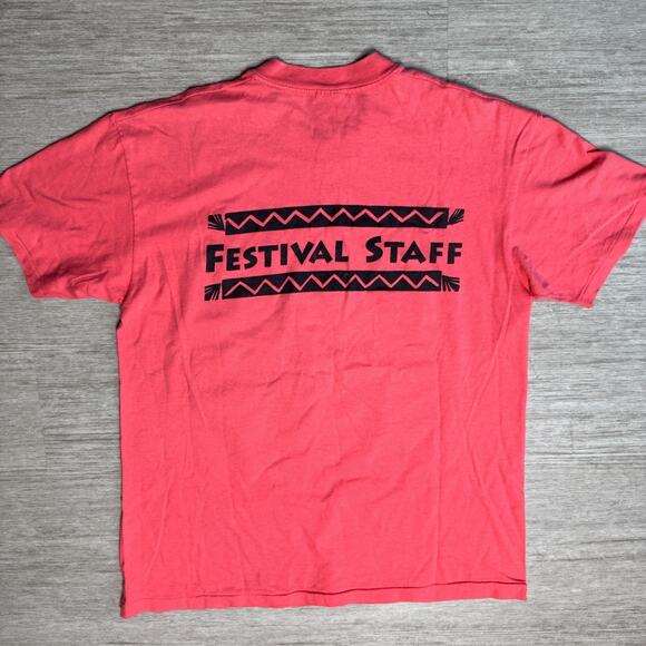 Vintage 90s Oregon Brewers Festival Staff Shirt Stedman Tag Mens L Single Stitch - Picture 2 of 7